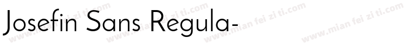Josefin Sans Regula字体转换